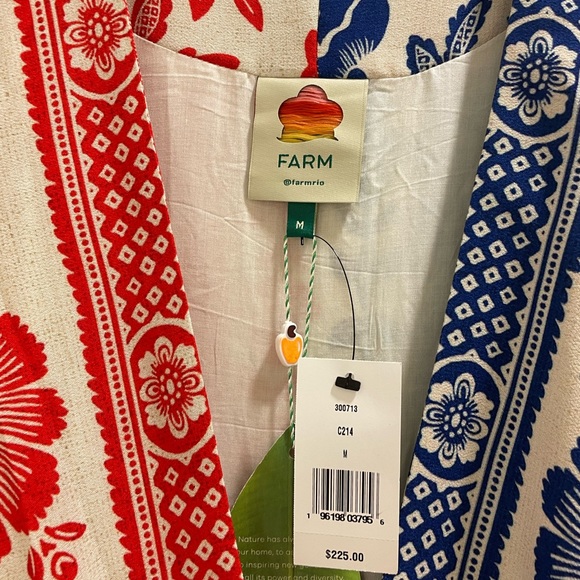 Farm Rio pineapple garden wrap maxi dress M NWT - Picture 4 of 4